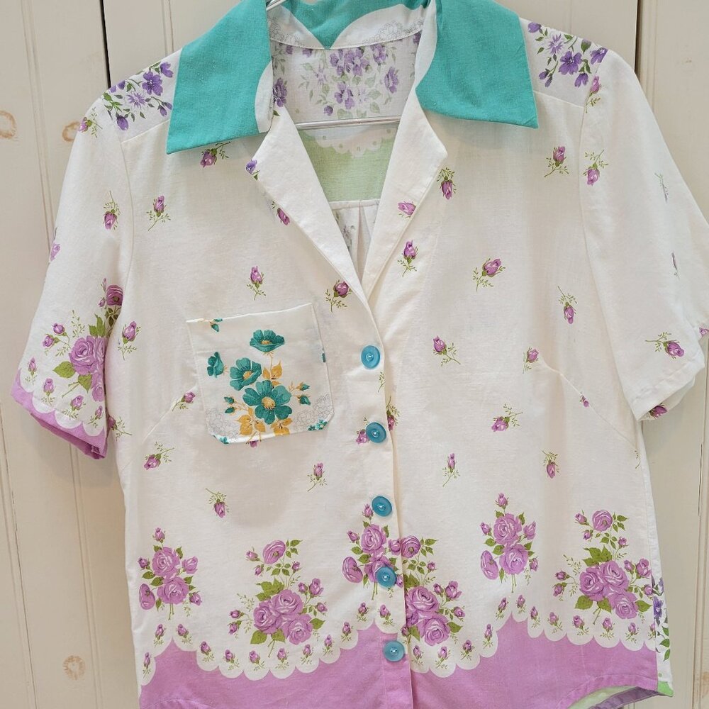 Upcycled Sheet Shirt